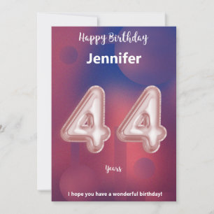 44 year old Happy Birthday card