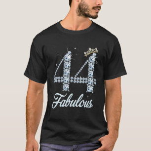 44 Year Old Its My 44Th Birthday Queen Diamond Hee T-Shirt