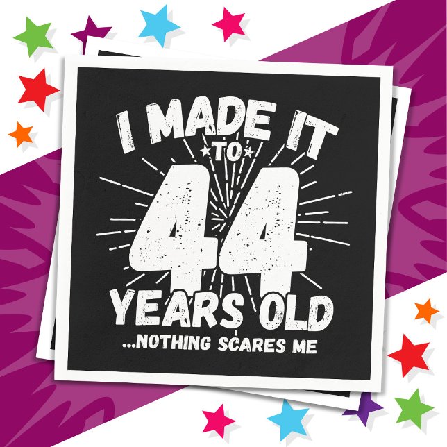 44 Year Old Sarcastic Meme Funny 44th Birthday Napkin (Creator Uploaded)