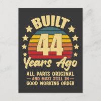 44 Years Ago All Parts Original 44th Birthday