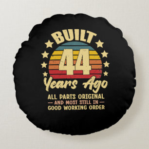 44 Years Ago All Parts Original 44th Birthday Round Cushion