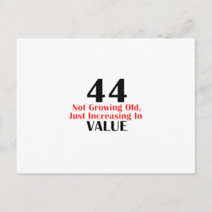 44 years old birthday designs postcard