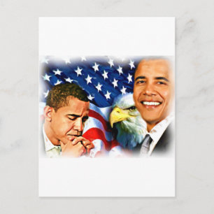 44th & 45th President Barack Obama_ Postcard