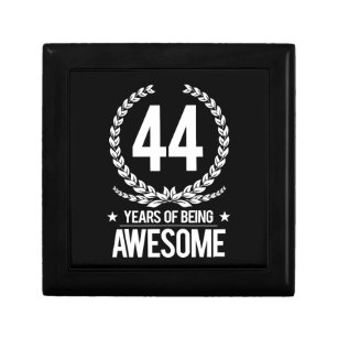 44th Birthday (44 Years Of Being Awesome) Gift Box