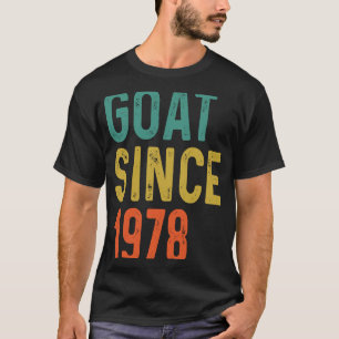 44th Birthday 44 Years Old GOAT Since 1978 T-Shirt