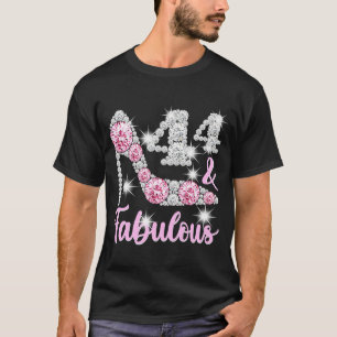 44th Birthday  For Women 44 And Fabulous Heels T-Shirt