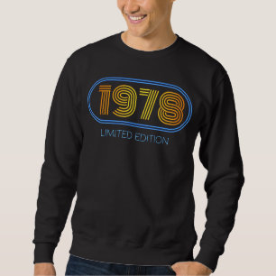 44th Birthday Ladies Mens 44 Years 1978  Gift 14 Sweatshirt
