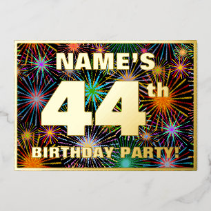 44th Birthday Party — Fun, Colourful Fireworks Loo