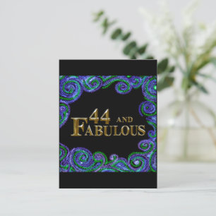 44th Birthday Postcard