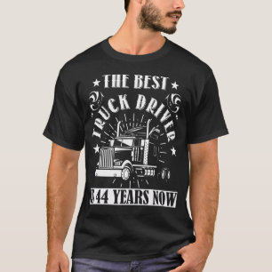 44th Birthday Present Truck Driver 44 Years Trucks T-Shirt