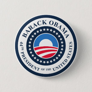 44th President 6 Cm Round Badge