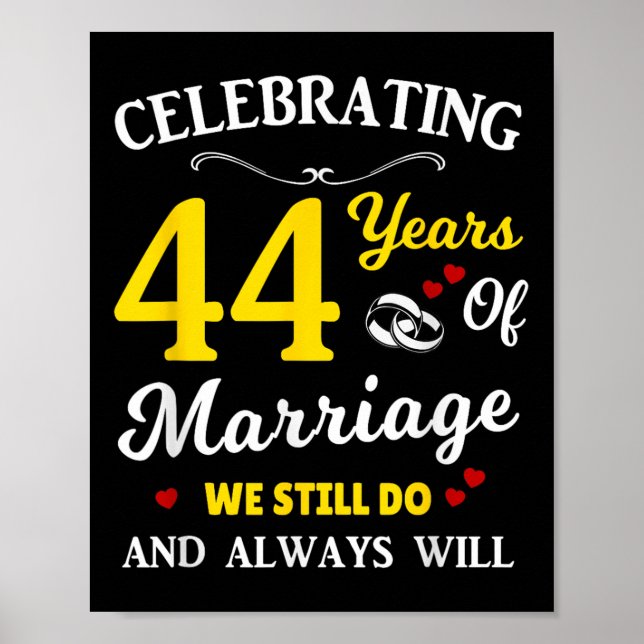 44th Year Wedding Anniversary  Poster (Front)