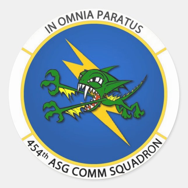 454th Comm Sticker (Front)