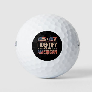 45 47 I Identify As An American Trump President Golf Balls