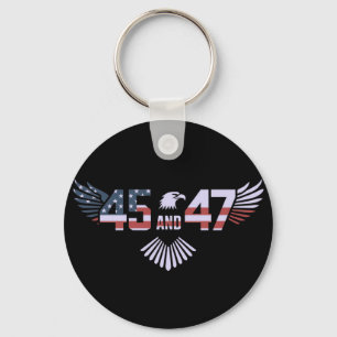 45-47 President 2024 Trumps Return to  White House Key Ring