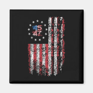 45 47 President 47 American Flag President Donald  Magnet