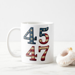 45-47 president trump  coffee mug