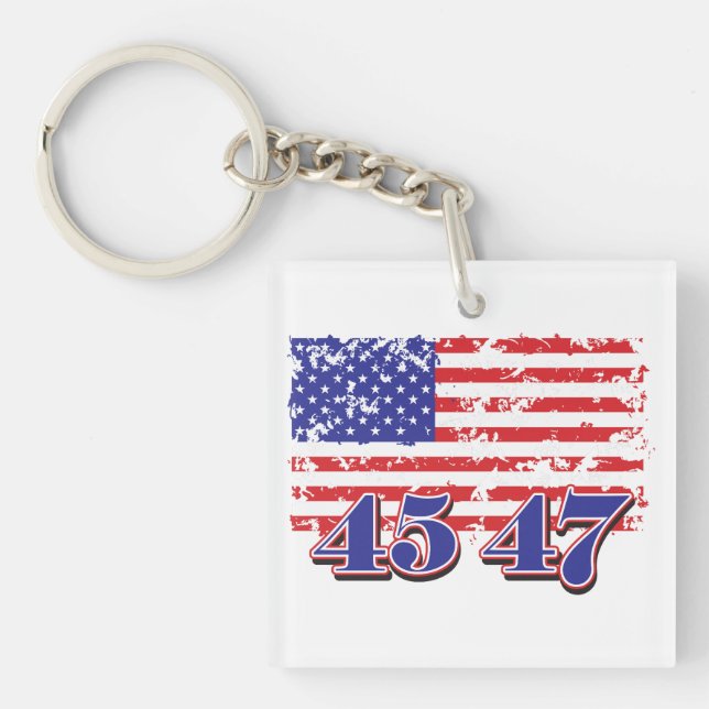 45-47 President TRump Key Ring (Front)
