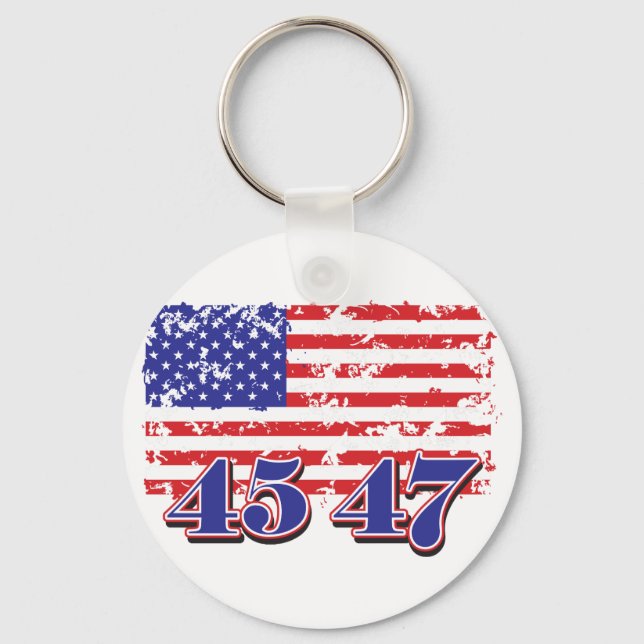 45-47 President TRump Key Ring (Front)
