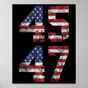 45 47 Trump 2024 Tank Top Poster