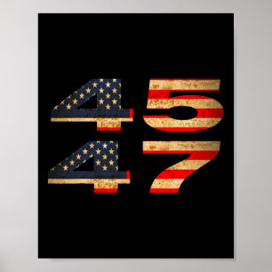45 47 Trump - 47th President Trump Inauguration Da Poster