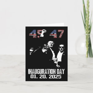 45 - 47 Trump Fight Usa Inauguration Day 2025 Vanc Card