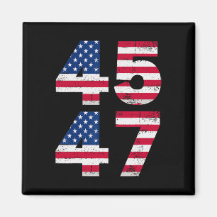 45 47 Trump President Vintage Usa American Flag Me Magnet