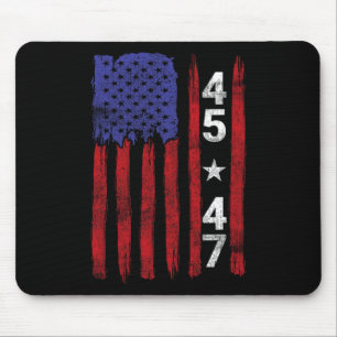 45 47 Trump Presidential Election 2024 Patriotic U Mouse Pad
