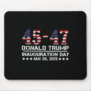 45 - 47 Usa Flag Trump Inauguration Day 2025 Vance Mouse Pad