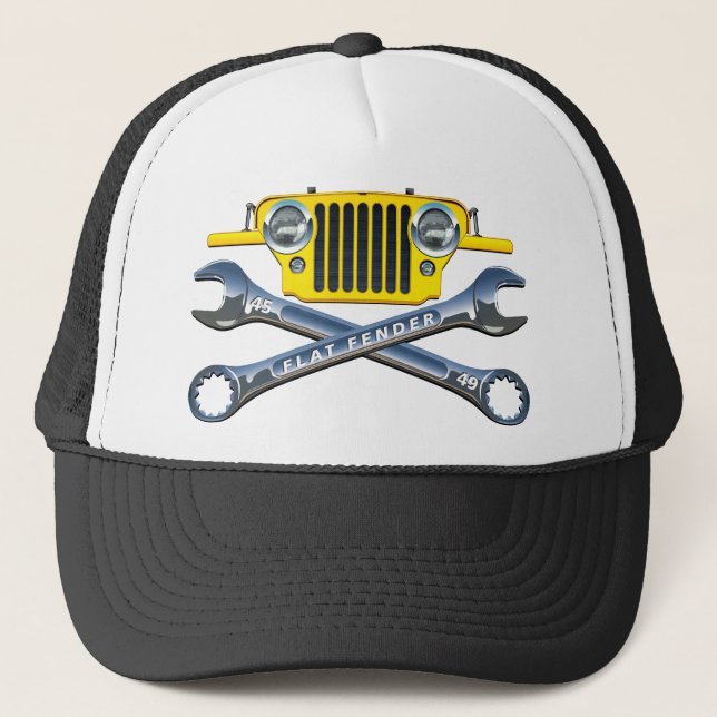 45-49 Yellow Flatfender Hat (Front)