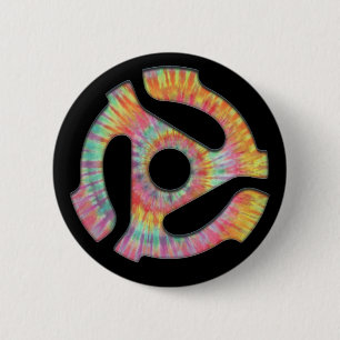 45 Adapter Tie-Dye 6 Cm Round Badge