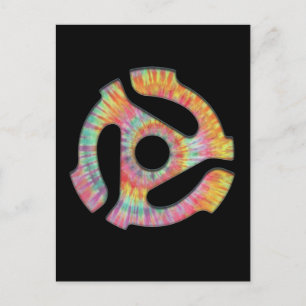 45 Adapter Tie-Dye Postcard