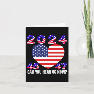 45 And 47 President Donald Trump American Flag 202 Card