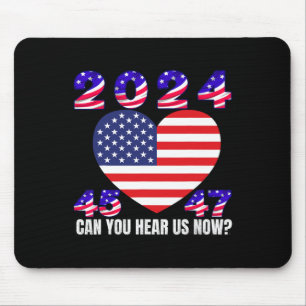 45 And 47 President Donald Trump American Flag 202 Mouse Pad