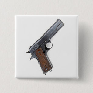 .45 Colt pistol 15 Cm Square Badge