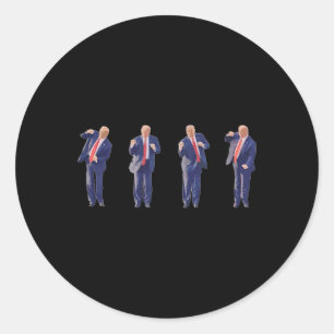 45 Dance Donald Trump 47th President Trump  Classic Round Sticker