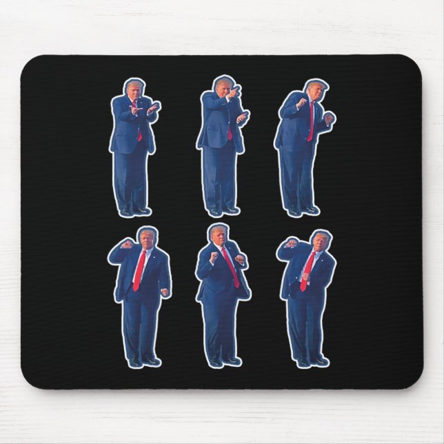 45 Dance President Donald J Trump 2024 Never Surre Mouse Pad (Front)