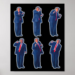 45 Dance President Donald J Trump 2024 Never Surre Poster