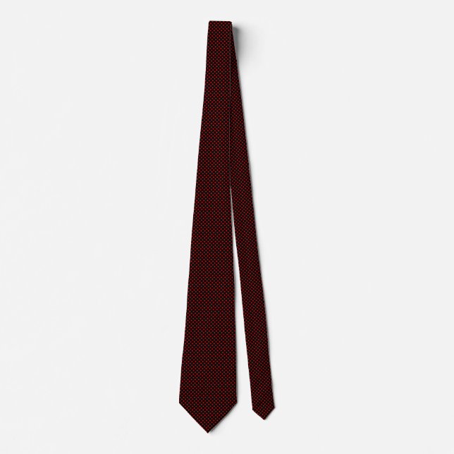 45 Deg Net Black and Red Tie (Front)