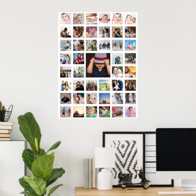 45 Photo Collage Personalized Poster | Zazzle