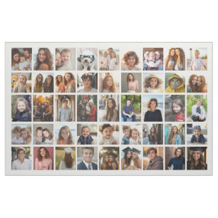 45 Photo Collage - Photos All Over Fabric