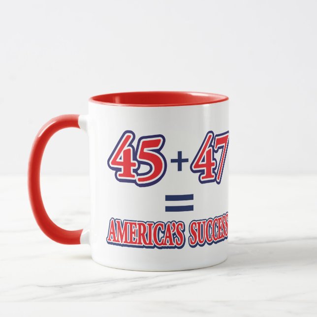 45 Plus 47 equals success Mug (Left)