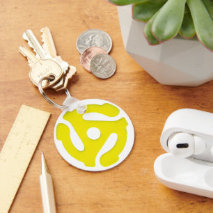 45 Record Adaptor Key Ring