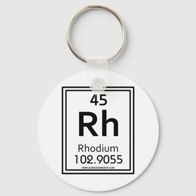 45 Rhodium Key Ring (Front)