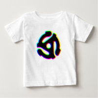 45 RPM Record Adapter Baby T-Shirt