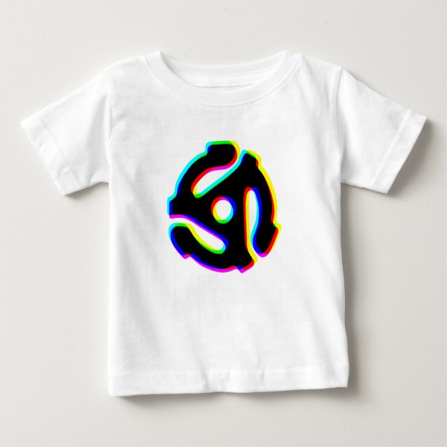 45 RPM Record Adapter Baby T-Shirt (Front)