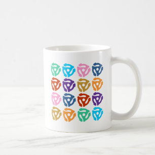 45 RPM Record Adapter Pop Art Coffee Mug