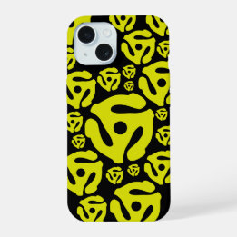 45 RPM Record Insert Black iPhone 15 Case