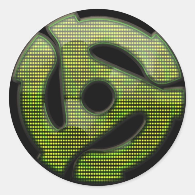 45 rpm Reflector Classic Round Sticker (Front)