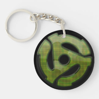 45 rpm Reflector Key Ring